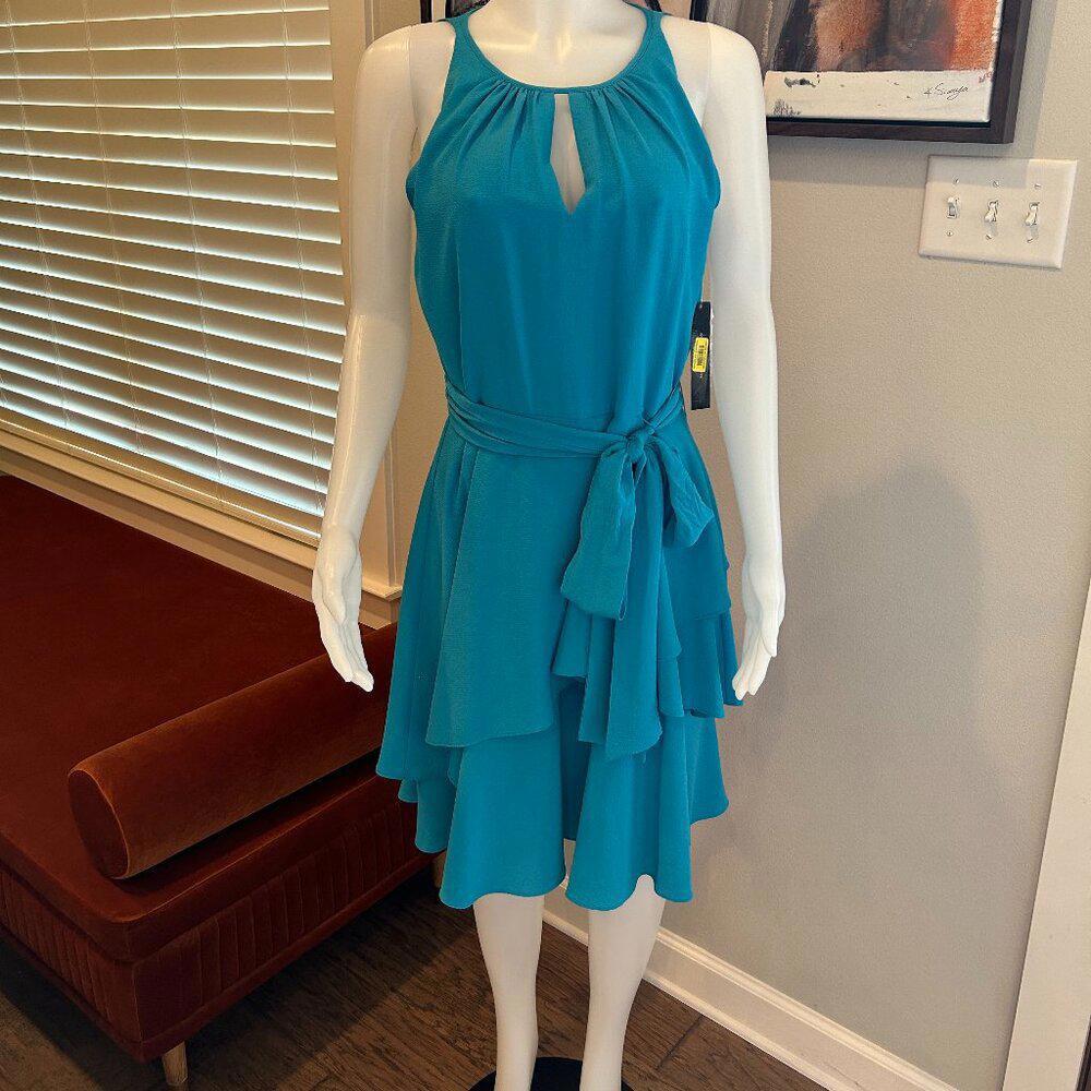 Tahari ASL Dress in Lovely Blueberry